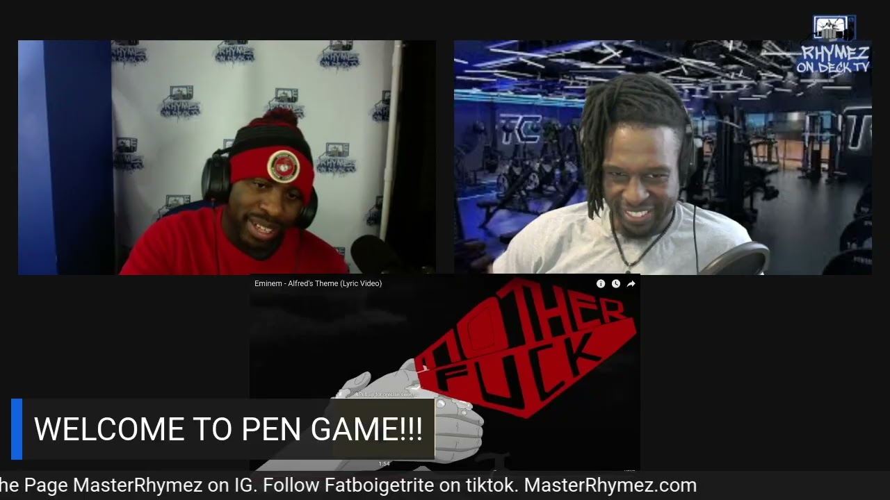 Pen Game Reacts to Eminem  Alfreds Theme