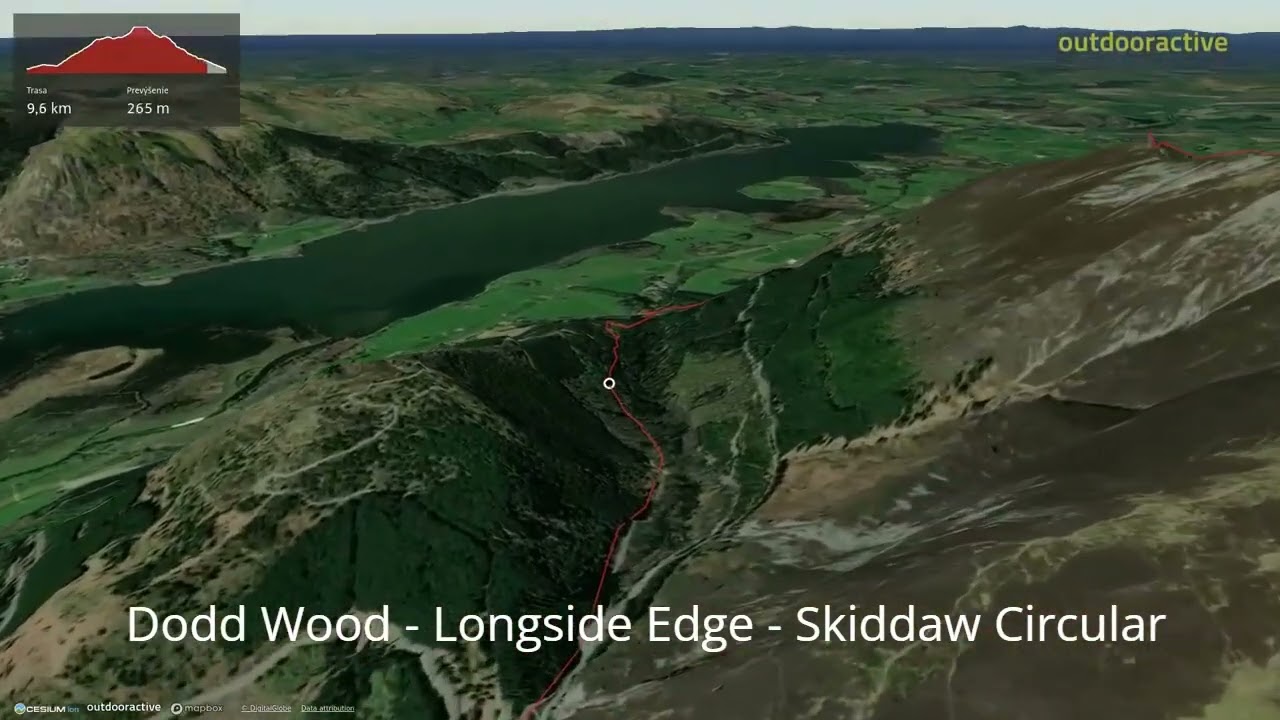 Dodd Wood - Longside Edge - Skiddaw Circular  ∆ hiking trails ∆ 3d-trail.com/england/