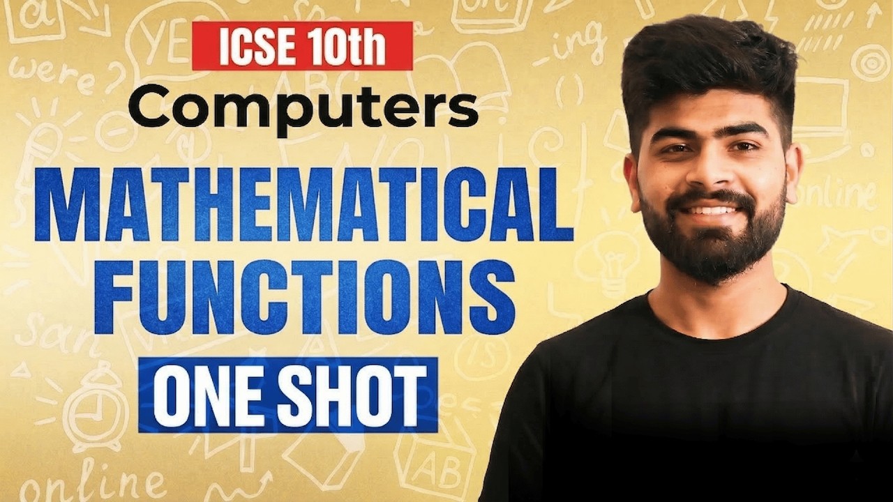 🚨 Mathematical Functions Explained | ICSE Class 10 Computer Applications | ICSE 2026