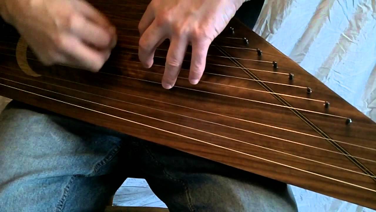 15 String Drone Kantele in American Black Walnut by Michael J King