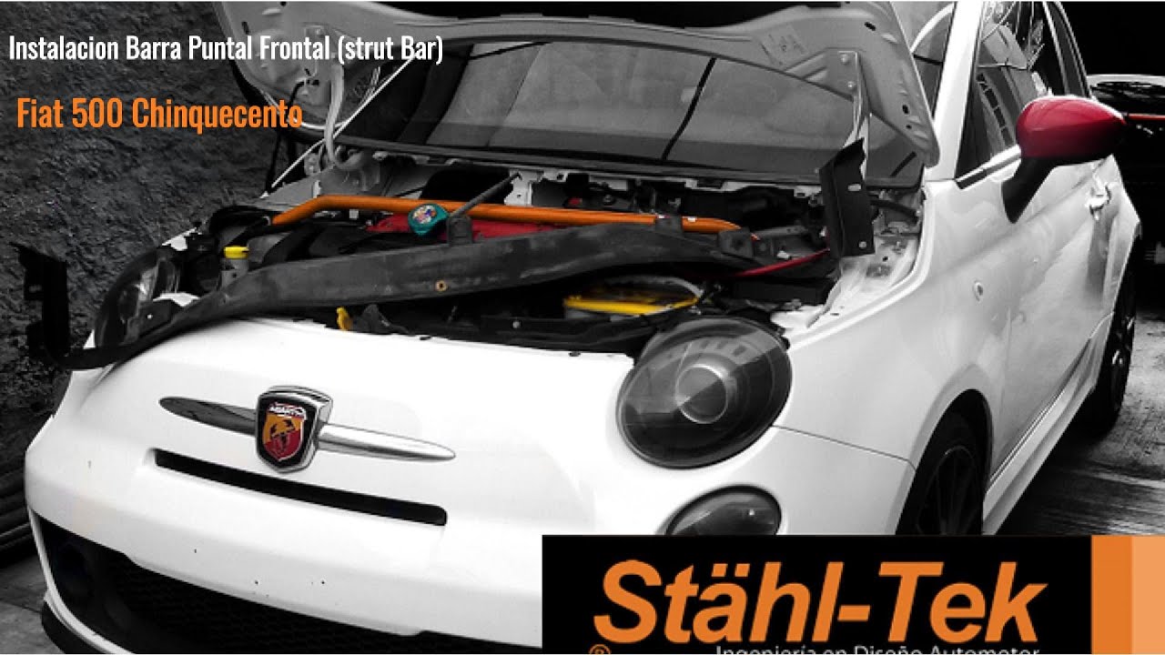 Instalación  Barra Puntal Frontal Abarth 500