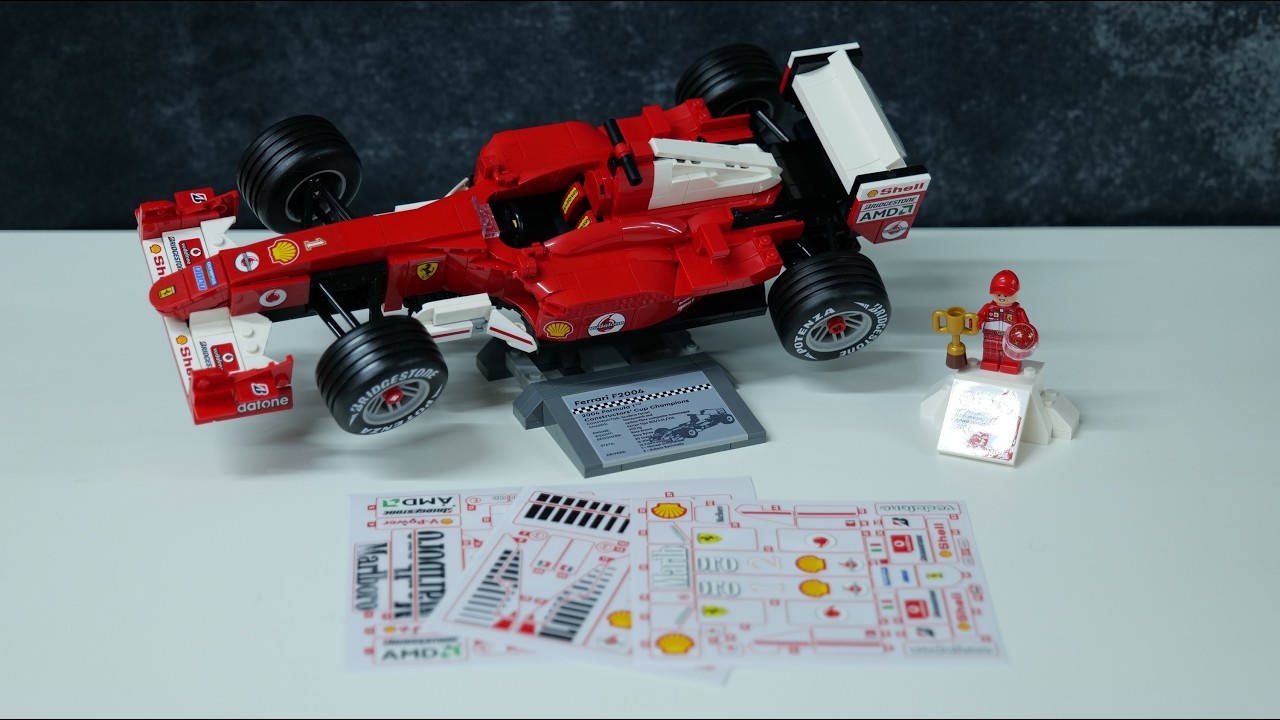 Custom stickers by Forwart Sticker for the 11375 Ferrari F2004 & Michael Schumacher Set