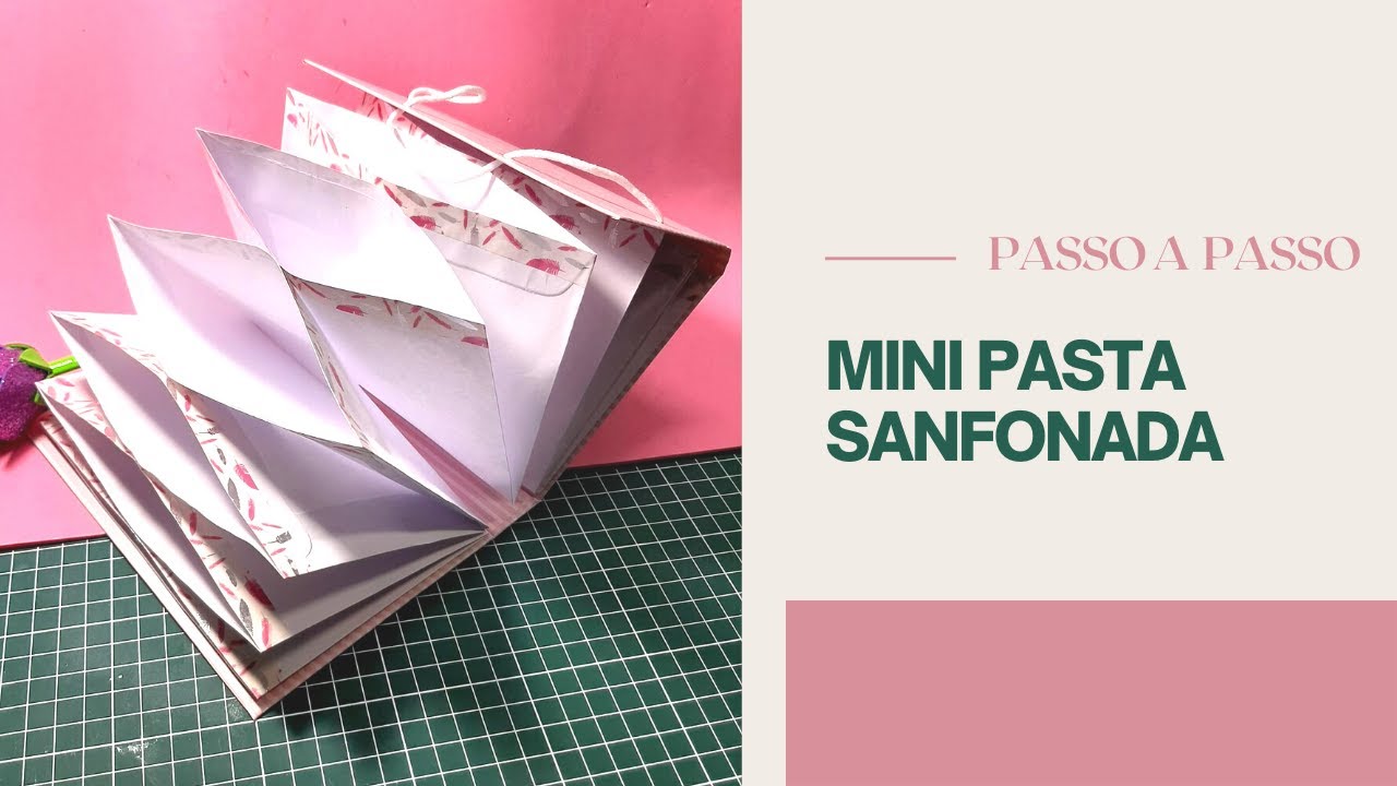 APRENDA A FAZER MINI PASTA SANFONADA DE PAPEL