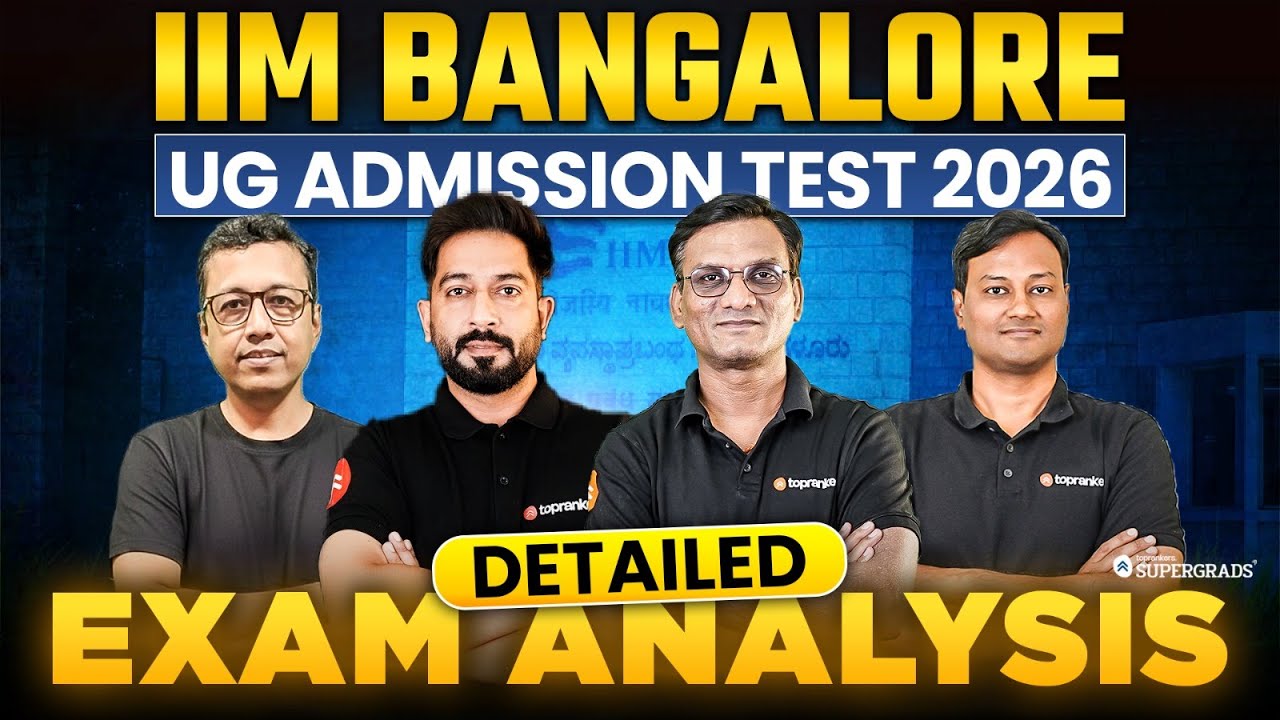 IIM Bangalore UG Admission Test 2026: Detailed Exam Analysis with Supergrads IPMAT