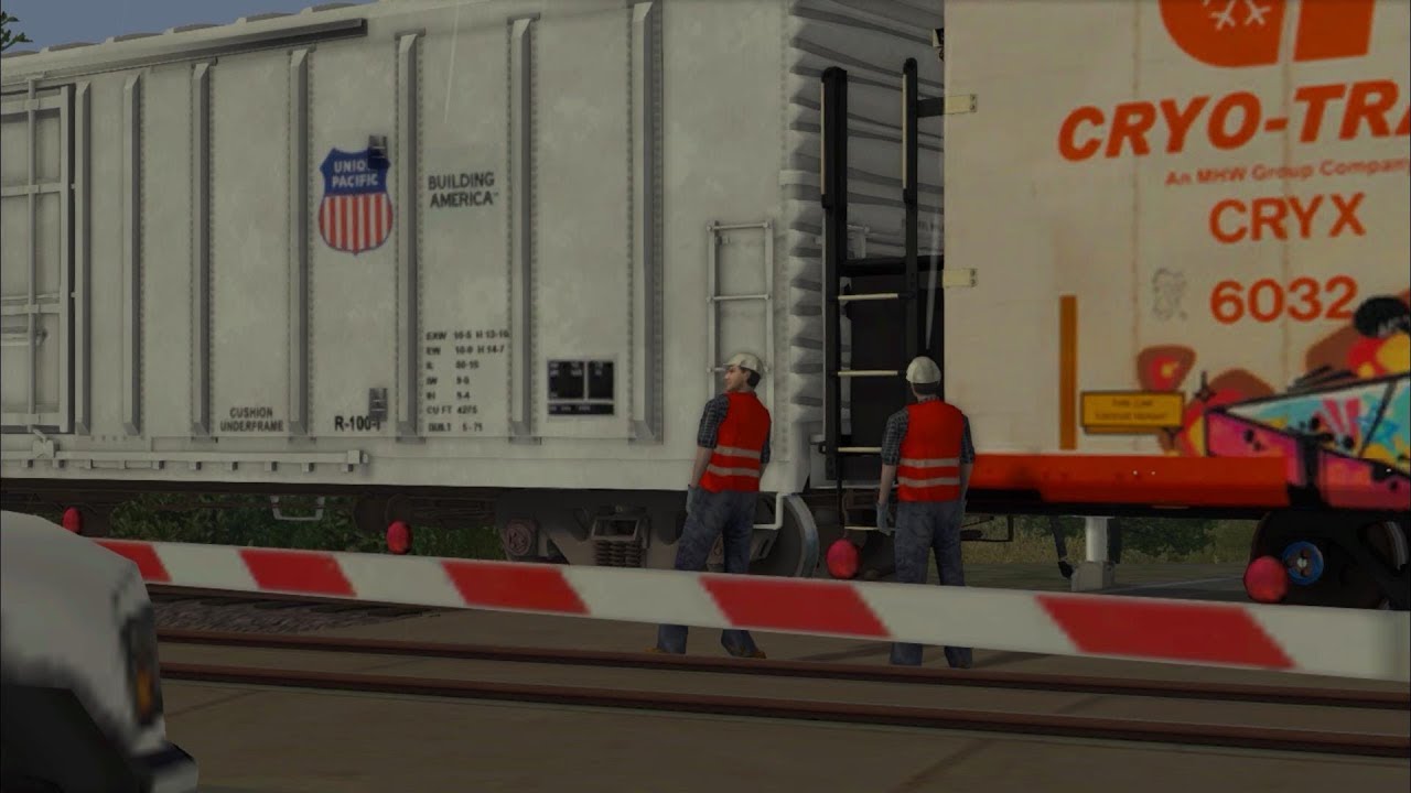 Union Pacific freight train comes apart - TS2019