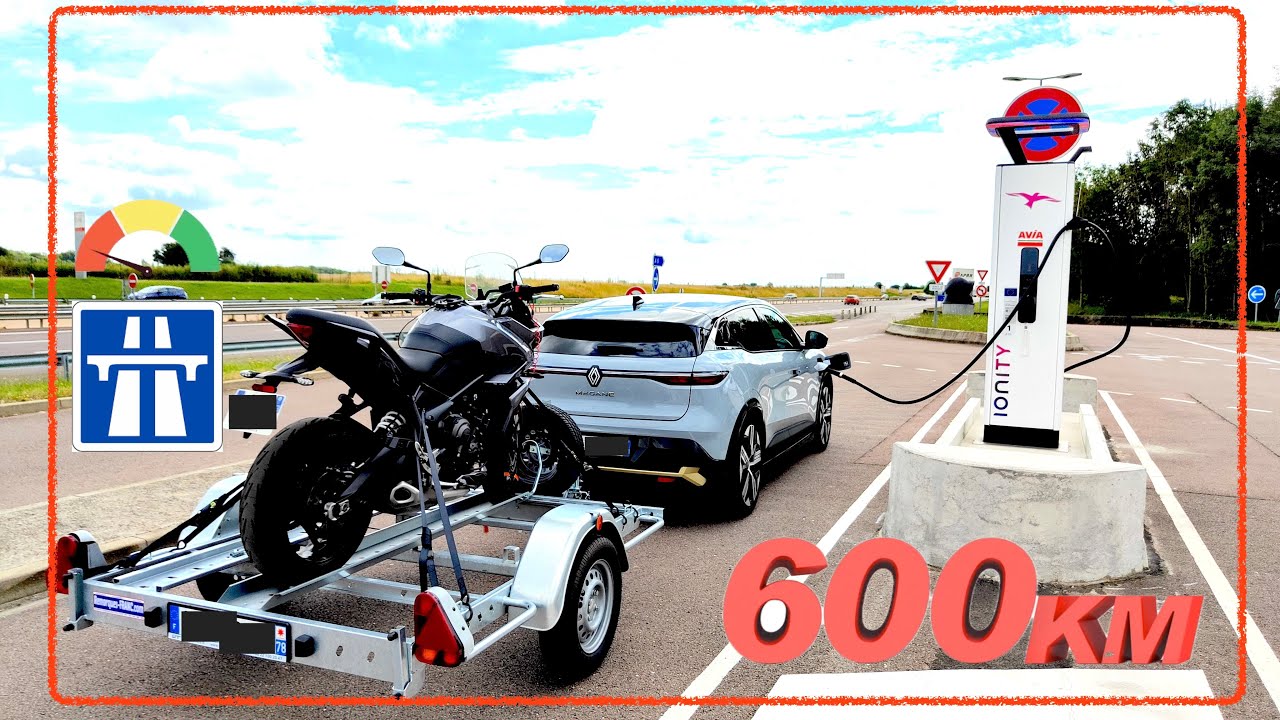 Megane E-Tech + remorque sur un trajet de 600km, ça se passe comment ?
