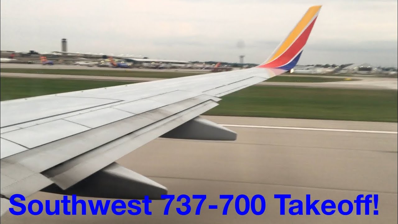 Southwest Airlines 737-700 Takeoff from Milwaukee, WI (MKE) - Ft. Myers, FL (RSW)