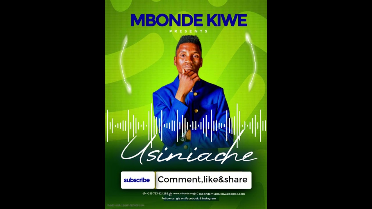MBONDE KIWE -  USINIACHE  (OFFICIAL MUSIC AUDIO)