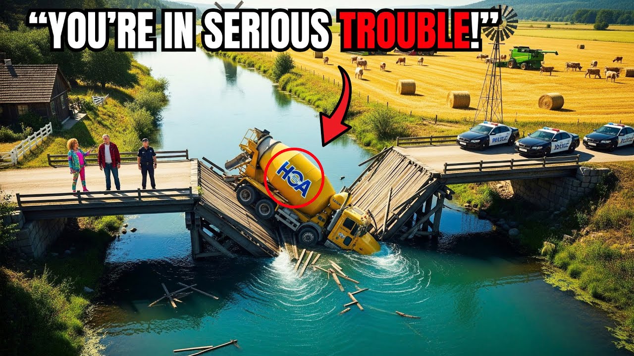 HOA Kept Sending Cement Trucks Across My Bridge — So I Set a Trap They’d Regret Forever