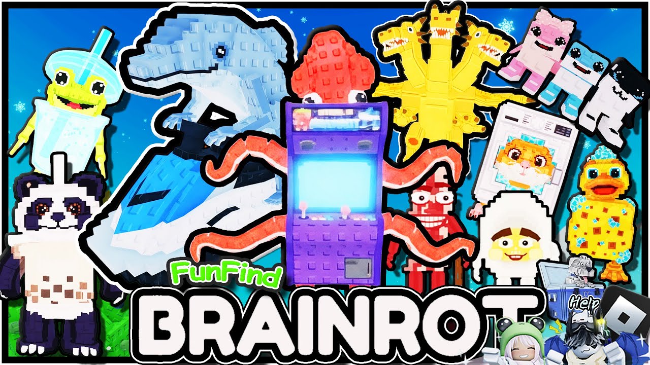 ✨10 NEW BRAINROTS✨ |👾Find the Brainrot [244+]🧨 - Fun Find Game World🎵| @yulyonroblox |🎮ROBLOX | 4K