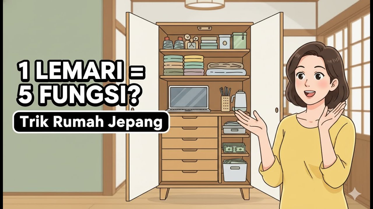 1 Lemari untuk 5 Fungsi: Trik Penyimpanan Jepang yang Jarang Dibahas