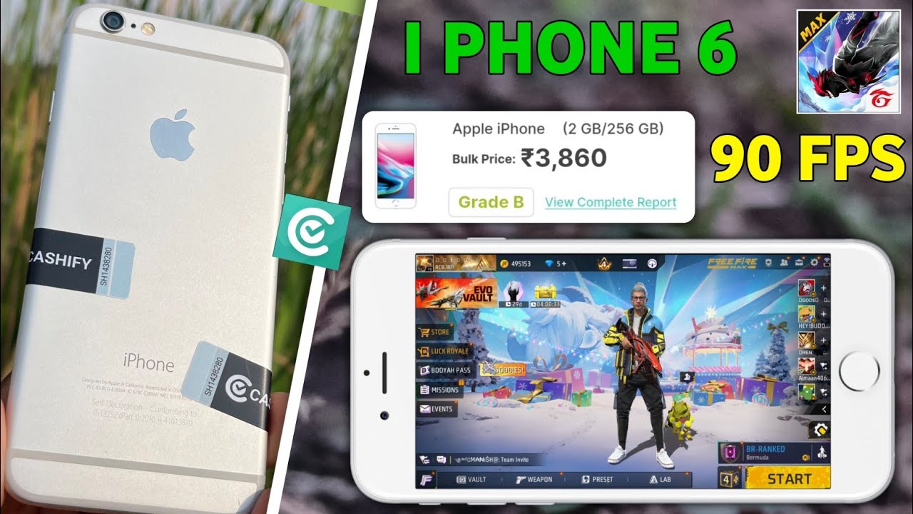 iphone 6 from cashify // iphone 6 free fire gameplay // iphone 6 gaming test / iphone 6 unboxing 