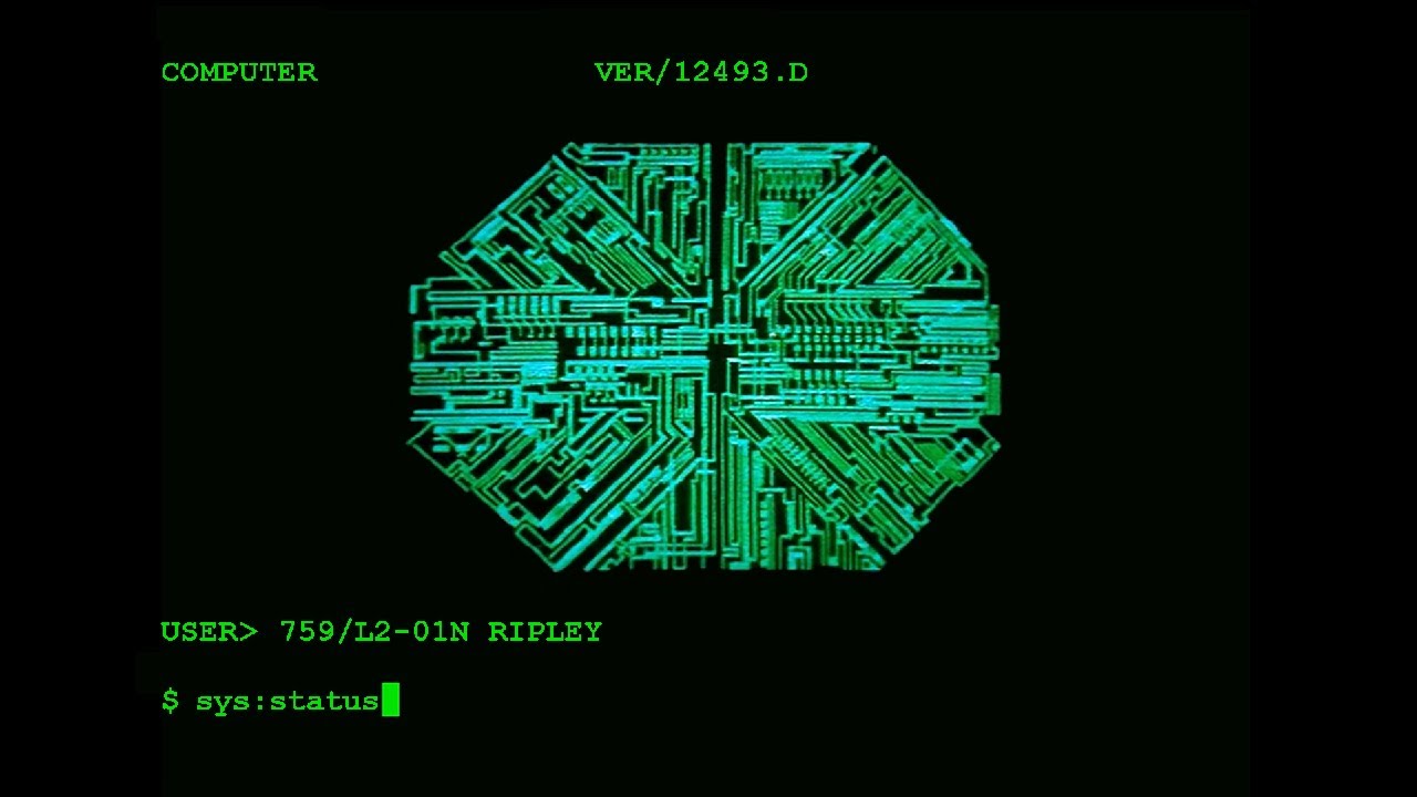MUTHUR 6000 aka MOTHER - Interactive OS Demo #2 | ASMR | Alien (1979) Nostromo