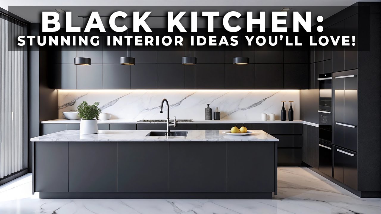 Stunning Black Kitchen Interior Ideas You’ll Love!