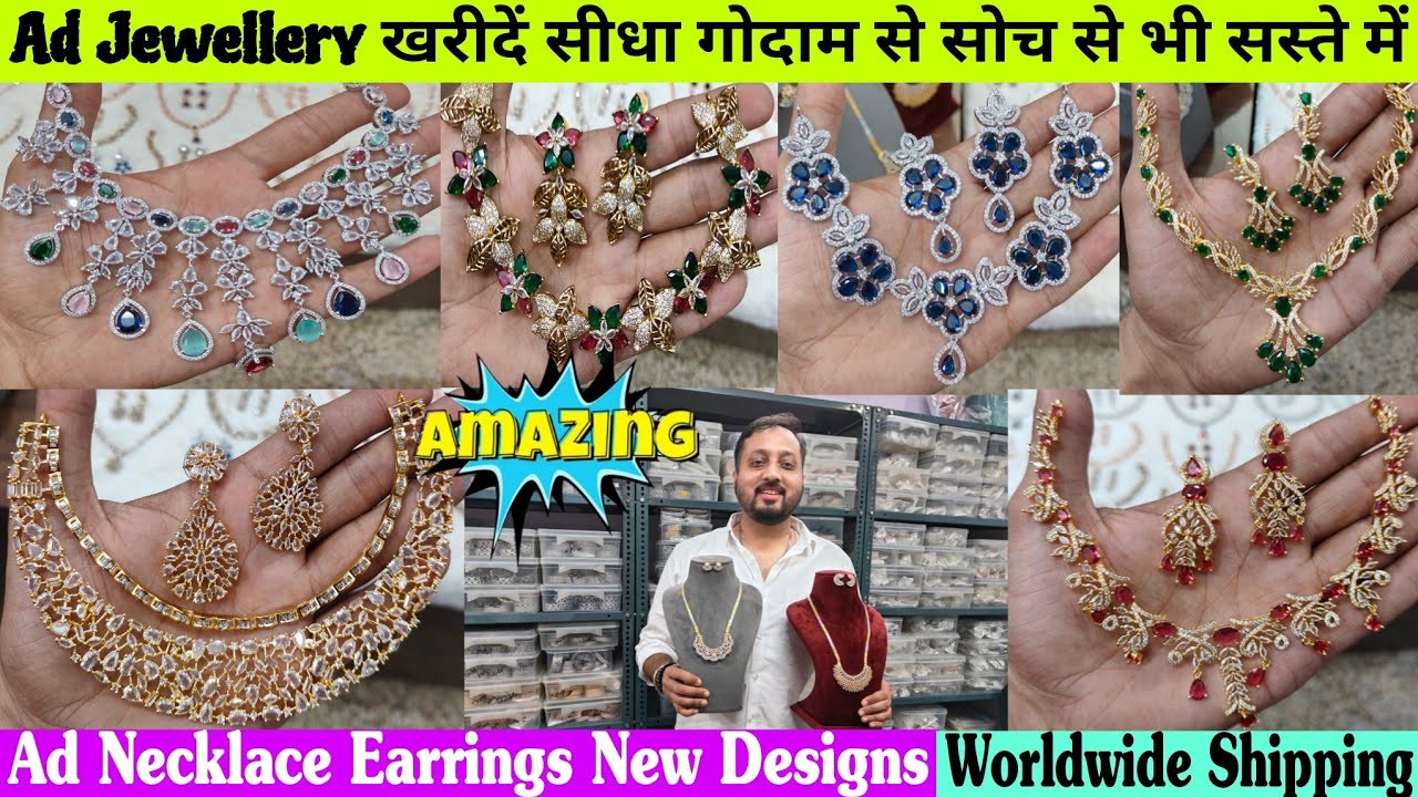 AD Jewellery Manufacturer | Ad Jewellery Necklace Supplier | Primium Quality Manufacturer in Delhi  