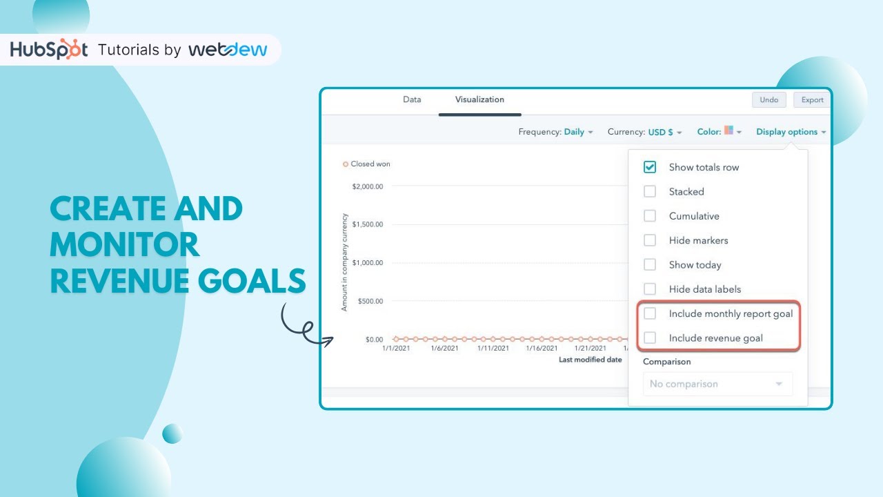 How to create and monitor revenue goals