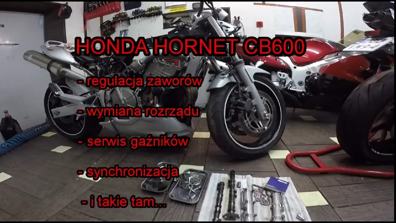 HONDA HORNET CB600 na serwisie (cz.2)- zawory, rozrząd, serwis i synchronizacja gaźników itp itd...