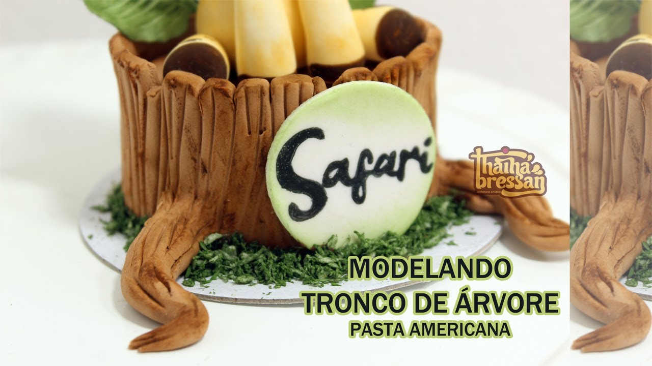 Modelagem tronco de árvore - pasta americana