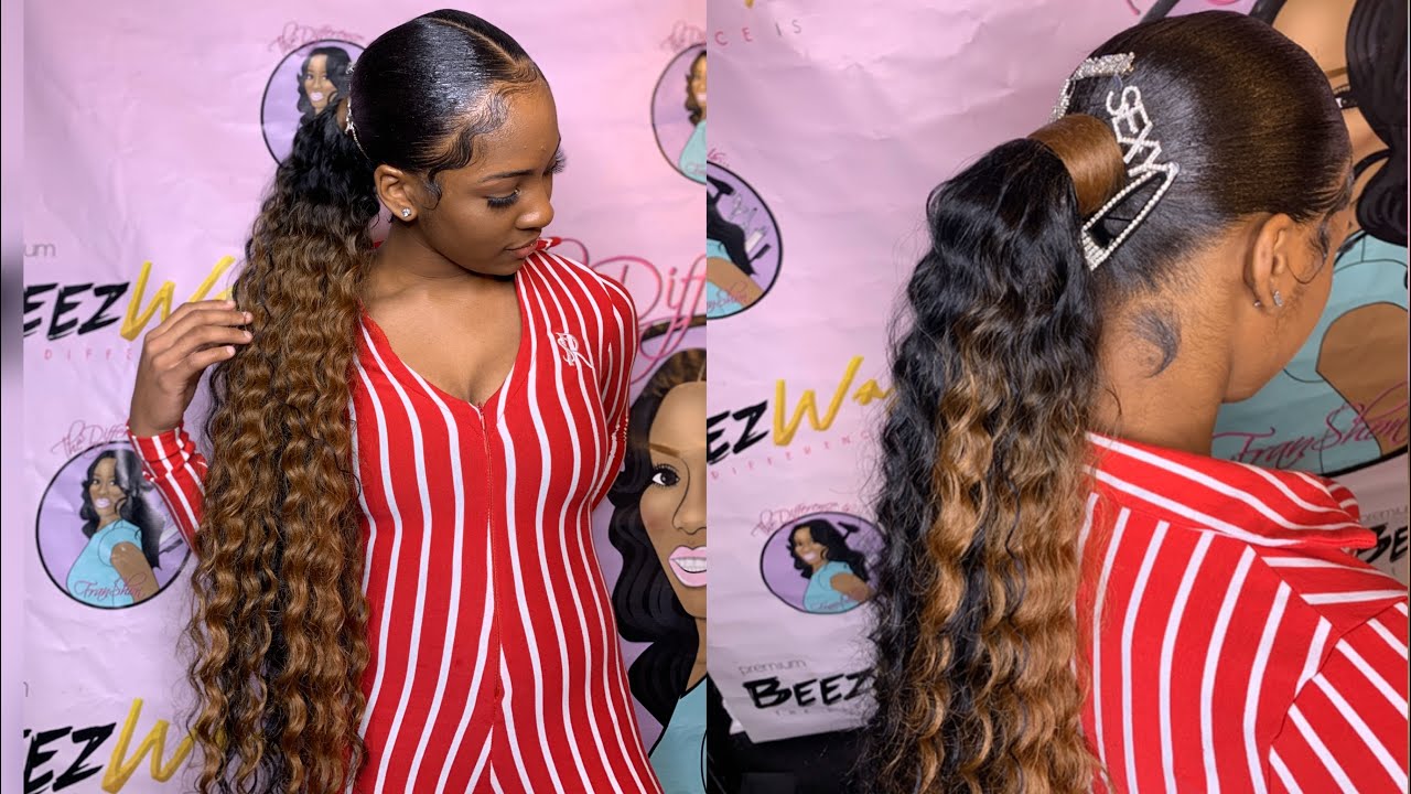 Natural Hair Press Out & Slay✨A Low Ponytail | BeautyForeverHair