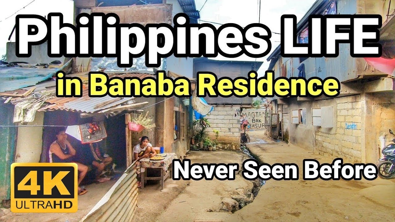 THE TRUE LIFE SCENES in BANABA | EXTREMELY WALK at Narrow Alley Residence in San Mateo [4K] 🇵🇭