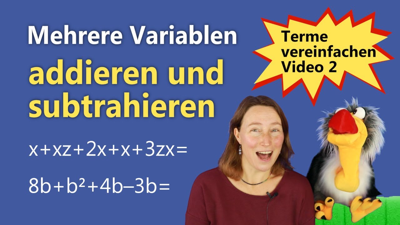 Addieren und subtrahieren von Buchstaben leicht erklärt! I Aufgaben mit Lösungen I Bosko lernt Mathe