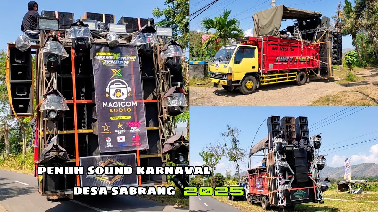 makin banyak‼️ daftar sound system karnaval desa sabrang ambulu