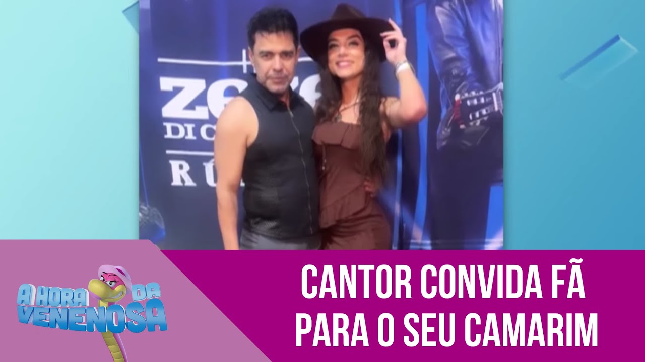 Polêmica! Zezé Di Camargo causa nas redes sociais ao chamar uma fã para o camarim