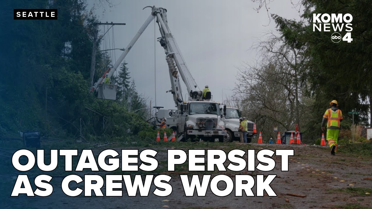 Outages persist as crews work to restore service after devastating western Washington storm
