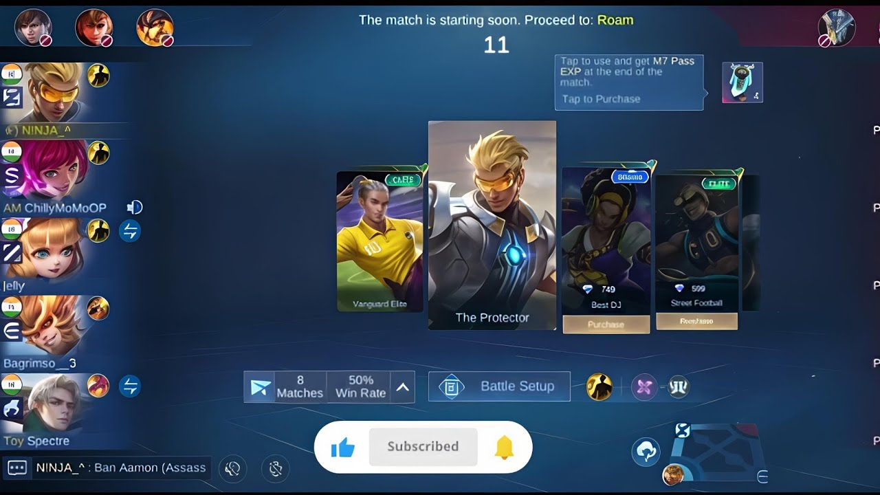 BRUNO ROAM OP😱|The Protector Skin Gameplay🔥|Early Game Domination|MLBB Rank Match #mobilelegends 