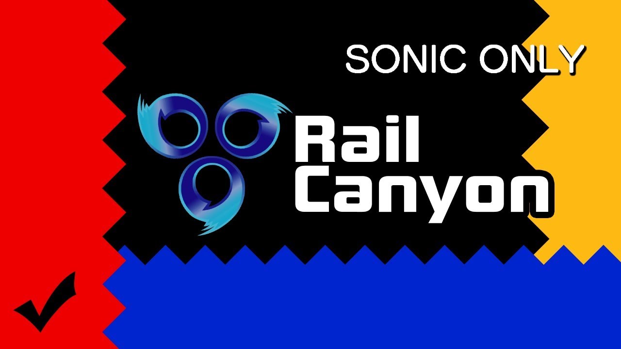 Sonic Heroes: Sonic Only - Rail Canyon (Completable)