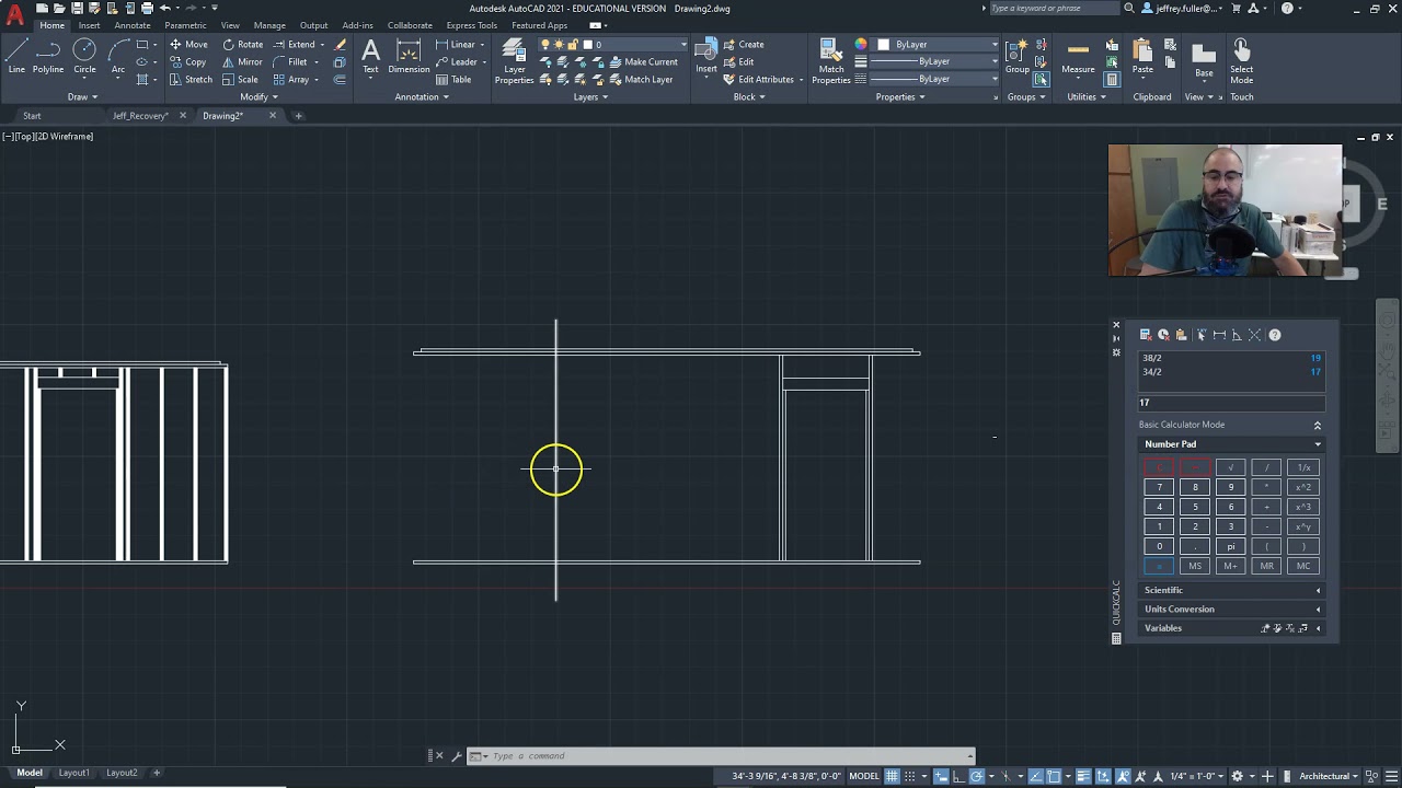 AutoCAD 2021 Wall Framing