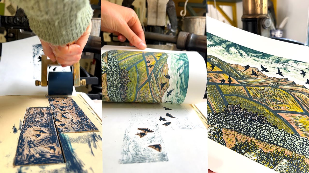 Creating my 'Returning Home' Reduction Wood Engraving | A Short Film