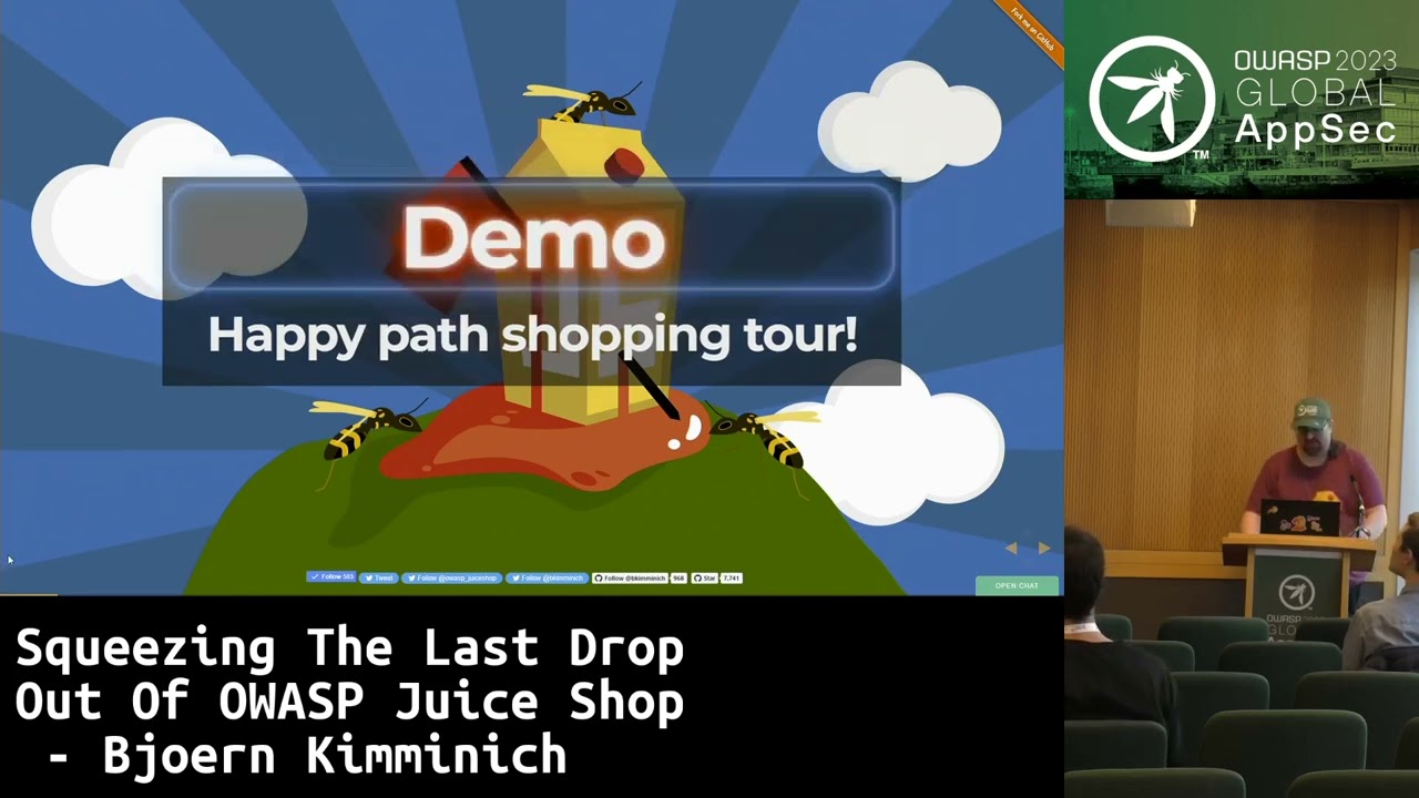 Global AppSec Dublin: Squeezing The Last Drop Out Of OWASP Juice Shop - Bjoern Kimminich