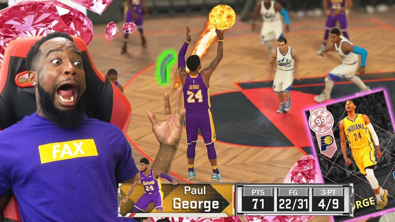 I SCORED 70+ POINTS with PINK DIAMOND PAUL GEORGE! NBA 2K18 MyTeam