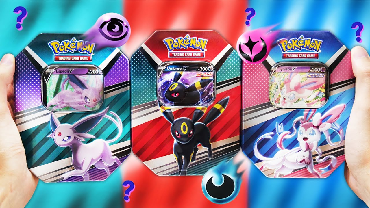 APRO LE NUOVE TIN DI UMBREON-V, ESPEON-V E SYLVEON-V! - Pokemon TCG Collezione Eroi V