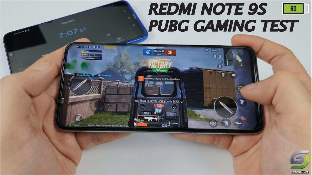 Xiaomi Redmi Note 9s (6GB/128GB) test game PUBG Mobile New Update
