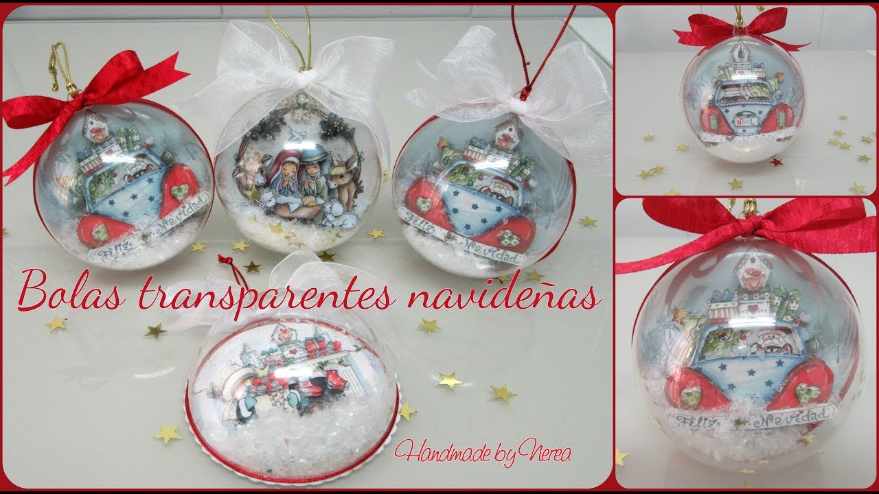 Bolas transparentes navideñas - Dayka 
