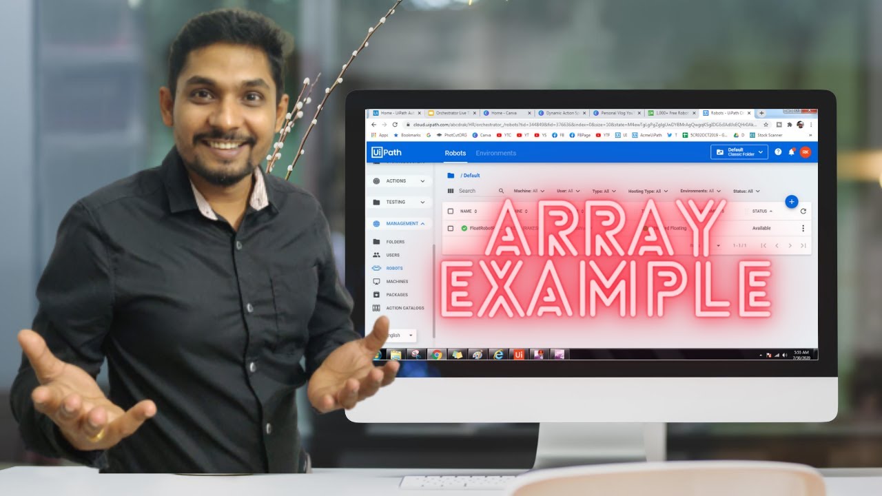 Учебное пособие по UiPath | Пример массива Uipath