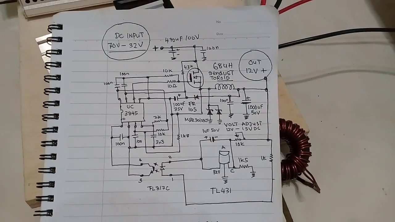 Diy 48v to 12v 20A buck converter. Offgrid solution