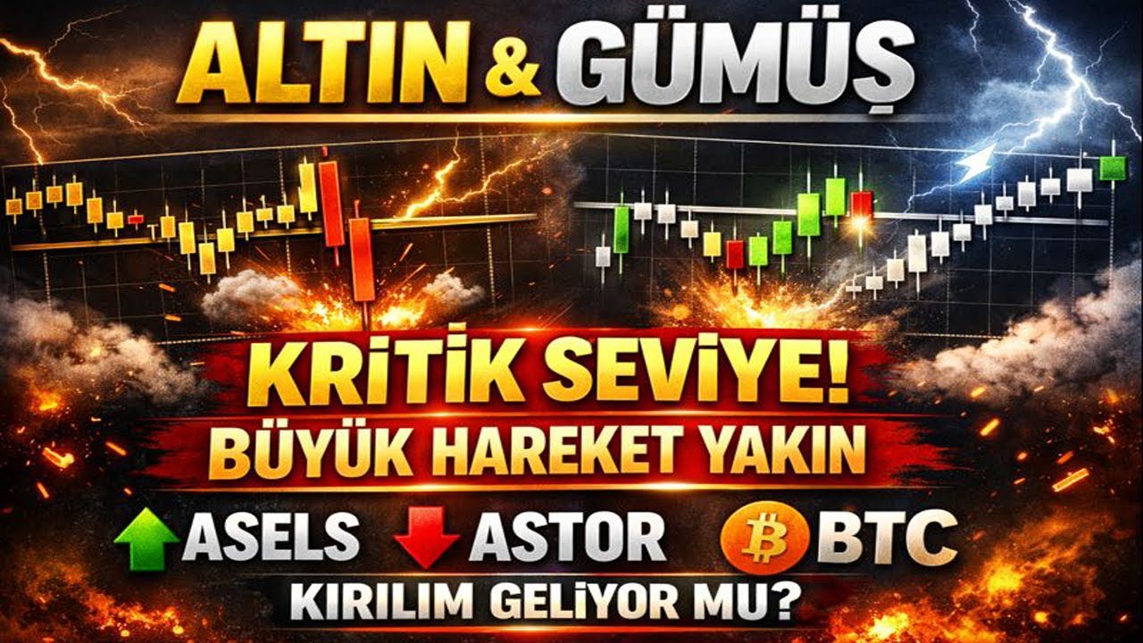 ALTIN VE GÜMÜŞ KOPUŞA MI GİDİYOR? | ASELS – ASTOR – BTC TEKNİK ANALİZ