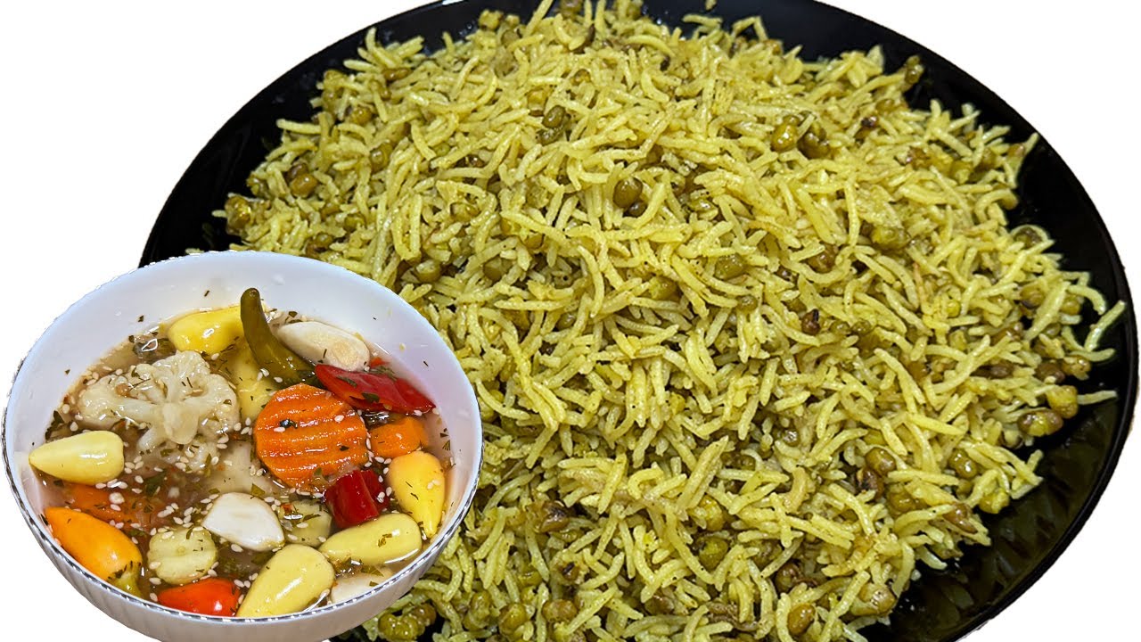 ماش پلو دم پختی نرم و بسیارلذیذ درچند دقیقه محدود | ماش پلو | Mung Beans Pulao Recipe | Mash Pulao
