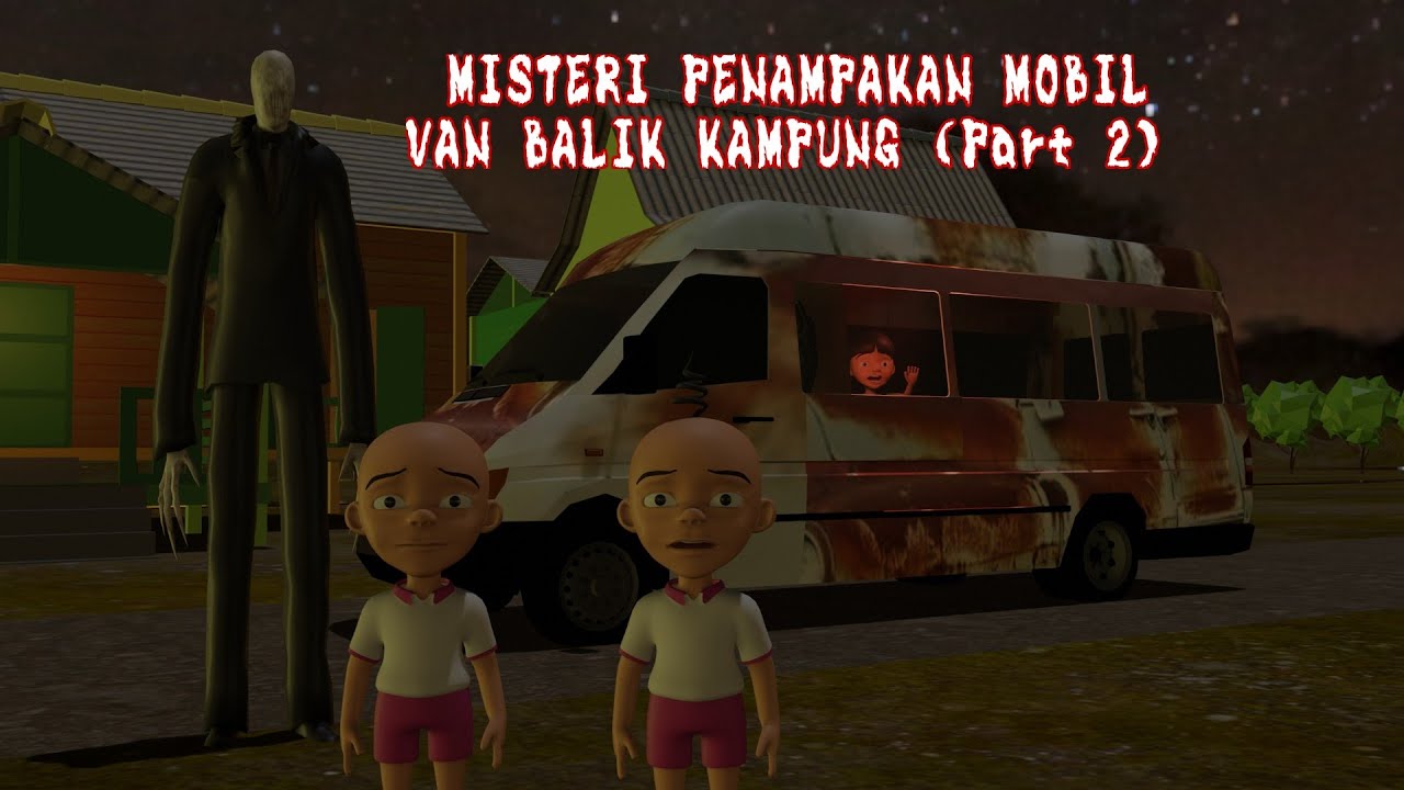 Upin Ipin Ketakutan Muncul Penampakan Hantu Mobil Van Balik Kampung (Part 2)
