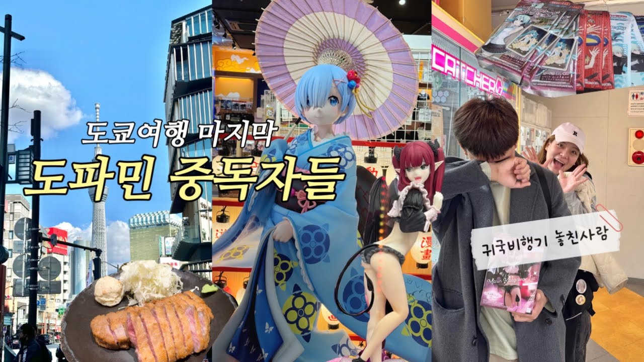 도쿄에서 피규어뽑기로 탕진하고 규카츠 먹다가 비행기 놓치는 평범한 일상