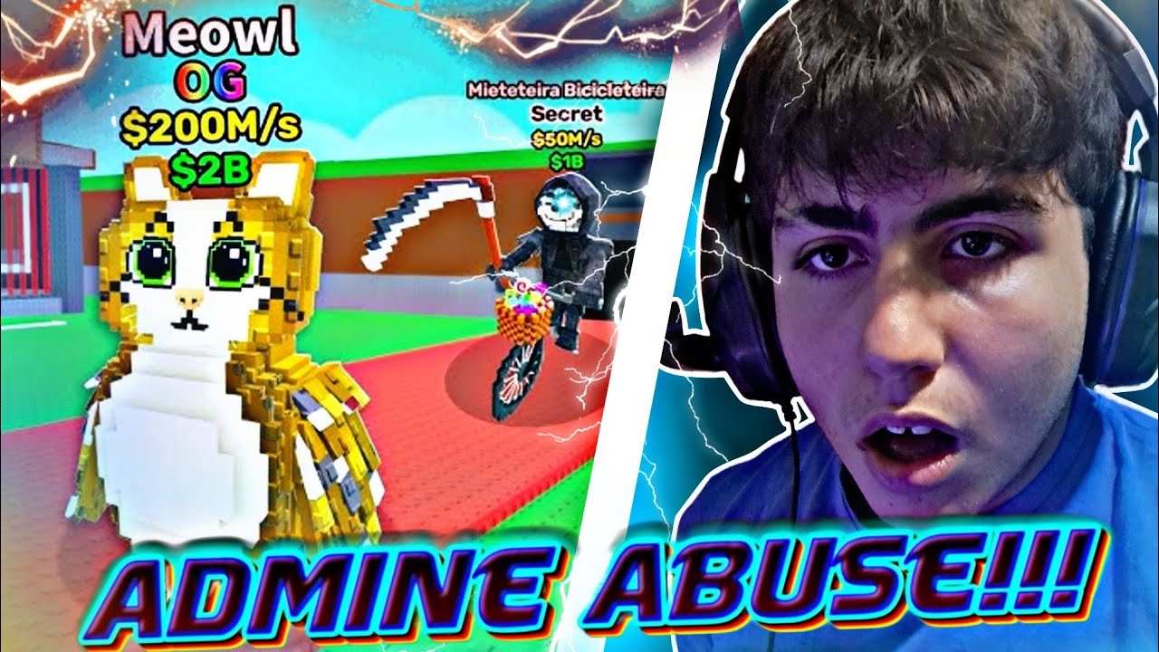 PRIMO ADMINE ABUSE SU STEAL A BRAINROT!!!😲🎃