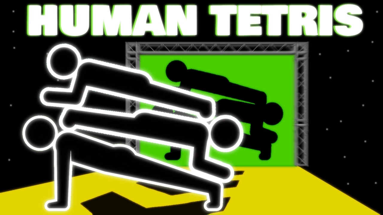 HUMAN TETRIS | LONG TRIO VERSION | 8-MIN Immersive Interactive 3 Players