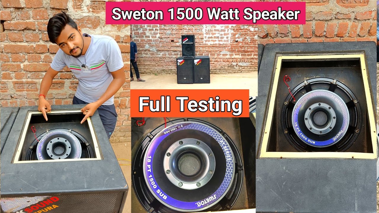 Sweton 1500 Watt Speaker Full Testing Video Sweton speaker Sound Check ✅ Dj Tech Bihar