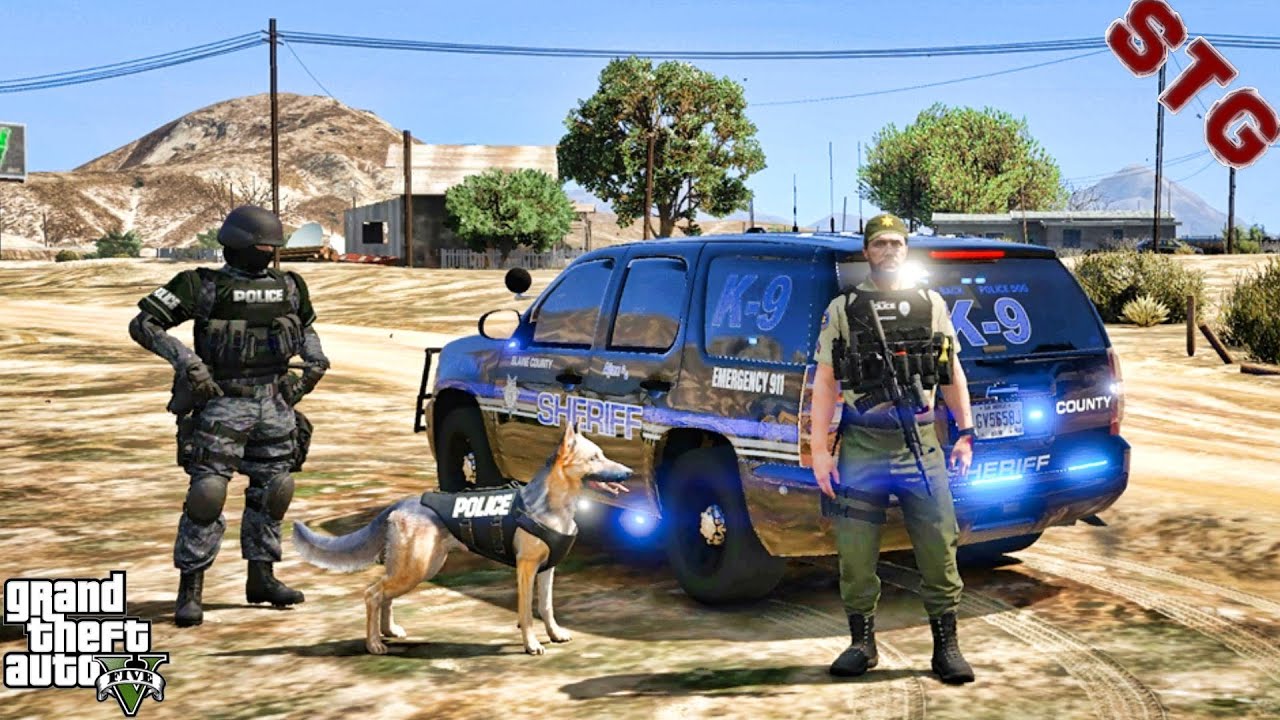 CHEVY TAHOE | K9 SHERIFF PATROL!!!| #126 (GTA 5 РЕАЛЬНАЯ ЖИЗНЬ ПК-ПОЛИЦЕЙСКИЙ МОД)