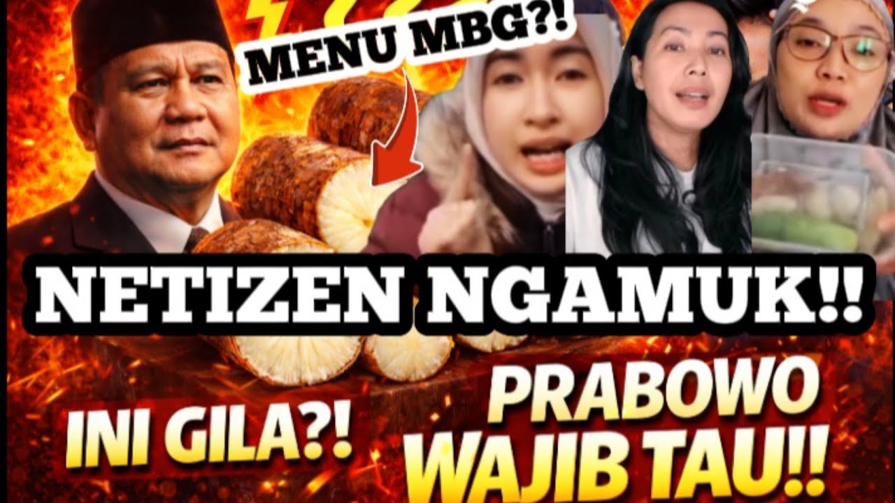 BIKIN GELENG KEPALA! Warganet Ngamuk Menu MBG di Bulan Ramadan, Kok Pakai Singkong?