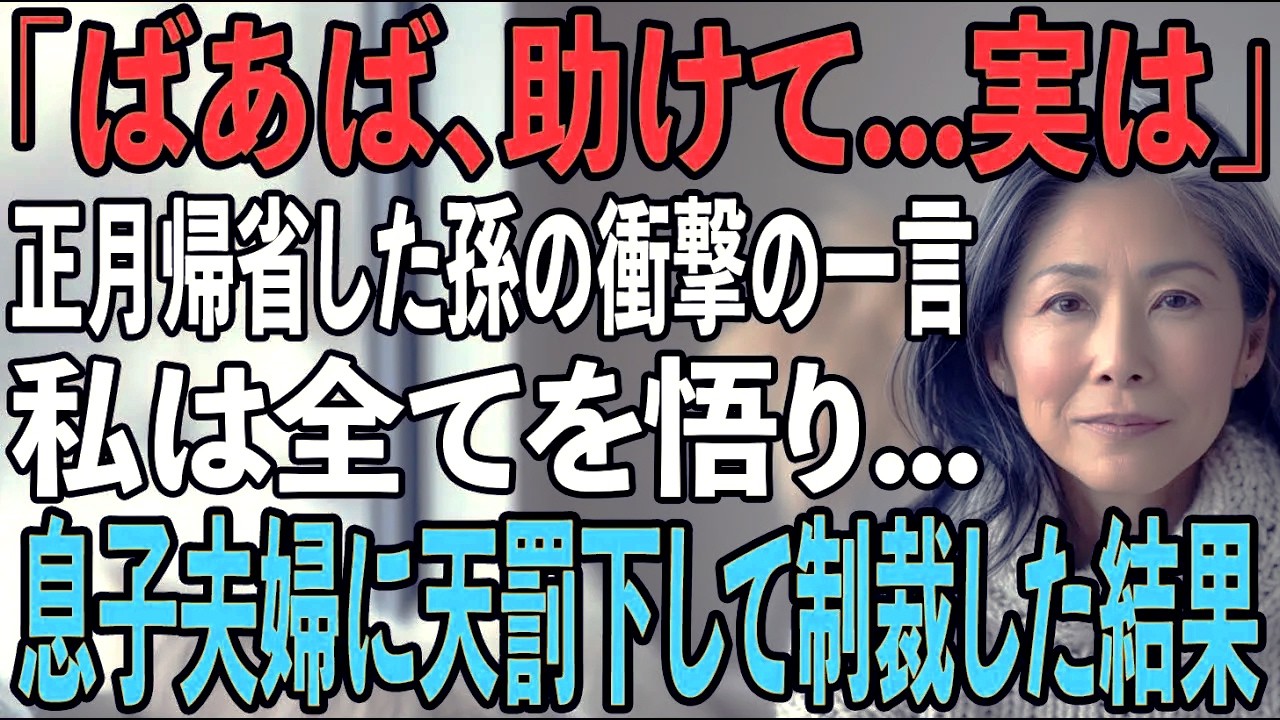ボロボロの孫が真冬にサンダルで我が家へ→孫「実は…」私は息子夫婦を徹底的に制裁することを決意した【シニアライフ】【60代以上の方へ】