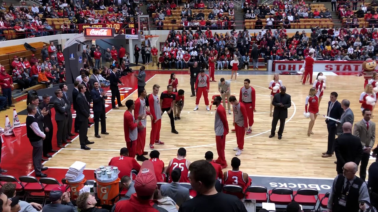 Ohio State&rsquo;s starters introduced at St. John Arena